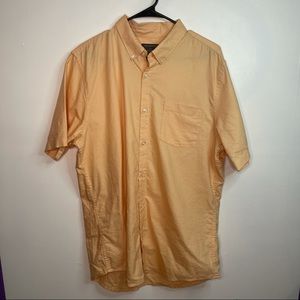 Men’s Primark Slim Flit Orange Button Down